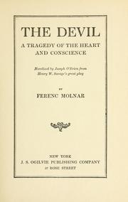 Cover of: The devil: a tragedy of the heart and conscience