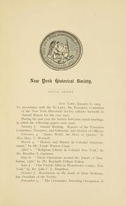 Cover of: Report of the executive committee, 1902