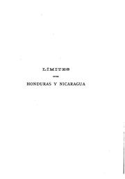 Cover of: Límites entre Honduras y Nicaragua. by Honduras., Honduras.