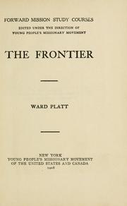 Cover of: The frontier