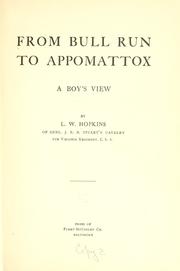 From Bull Run to Appomattox by Hopkins, Luther W.