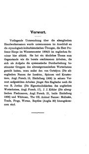 Cover of: Die altenglischen Handwerkernamen: sachlich und sprachlich  erläutert