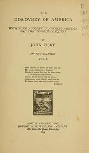 Cover of: The discovery of America by John Fiske