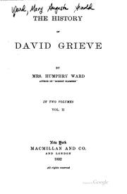 Cover of: The history of David Grieve