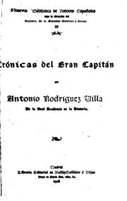 Cover of: Crónicas del Gran Capitán
