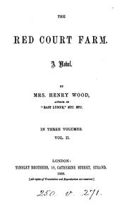 Cover of: The Red court farm: a novel