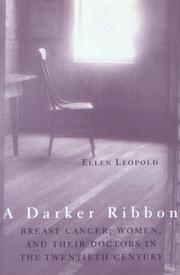 Cover of: A DARKER RIBBON by Ellen Leopold