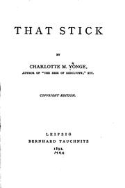 Cover of: That stick