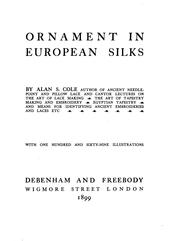 Cover of: Ornament in European silks | Alan S. Cole