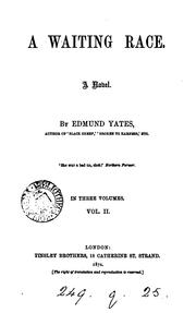 Cover of: A waiting race. by Edmund Hodgson Yates