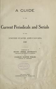 Cover of: A guide to the current periodicals and serials of the United States and Canada, 1909.