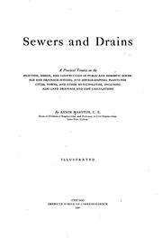Cover of: Sewers and drains | American School (Chicago, Ill.)