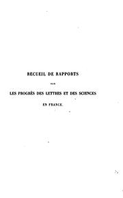 Cover of: Exposé de la situation de la mécanique appliquée