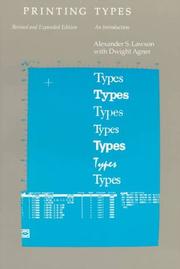 Cover of: Printing types: an introduction