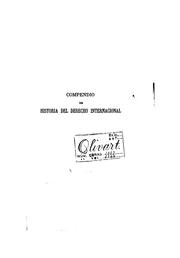 Cover of: Compendio de historia del derecho internacional por ... by Alfonso Retortillo y Tornos