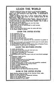 Cover of: Handbook of South Carolina: resources, institutions and industries of the state; a summary of the statistics of agriculture , manufactures, geography, climate, geology and physiography, minerals and mining, education, transportation, commerce, government, etc, etc.