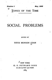 Cover of: Social problems