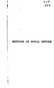 Cover of: Methods of social reform: and other papers
