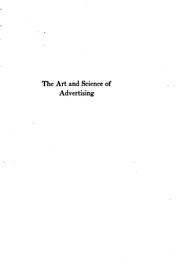 Cover of: The art and science of advertising by French, George