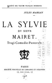 Cover of: La Sylvie dv Sievr Mairet. by Jean de Mairet