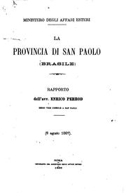 Cover of: La provincia di San Paolo (Brasile)