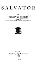 Cover of: Salvator by Perceval Gibbon
