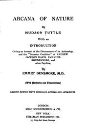 Cover of: Arcana of nature by Tuttle, Hudson
