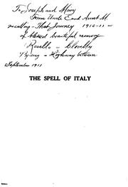 Cover of: The spell of Italy