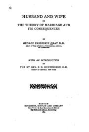 Cover of: Husband and wife: or, The theory of marriage and its consequences