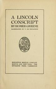 Cover of: A Lincoln conscript by Homer Greene