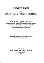 Cover of: Sanitation and sanitary engineering