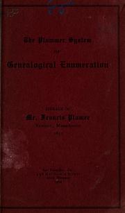 The Plummer system of genealogical enumeration by Alvin Plummer