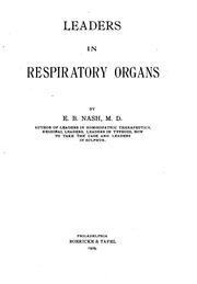 Cover of: Leaders in respiratory organs