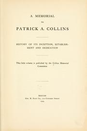 A memorial to Patrick A. Collins by Collins memorial committee, Boston.