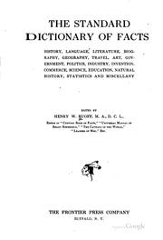 Cover of: The standard dictionary of facts by Ruoff, Henry W., Ruoff, Henry W.