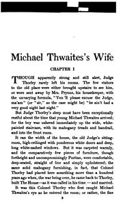 Cover of: Michael Thwaites's wife