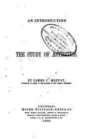 Cover of: An introduction to the study of aesthetics. by Moffat, James C.