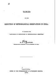 Cover of: The Indian meteorologist's vade-mecum.