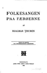 Cover of: Folkesangen paa Færøerne by Hjalmar Thuren