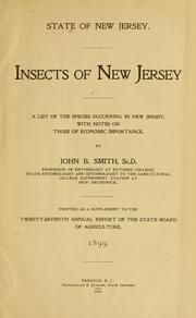 Insects of New Jersey by John Bernhard Smith