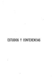 Cover of: Estudios y conferencias de historia y literatura by Enrique Piñeyro