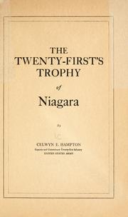 The Twenty-first's trophy of Niagara by Celwyn Emerson Hampton