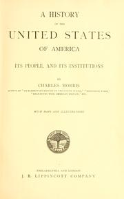 Cover of: A history of the United States of America by Charles Morris