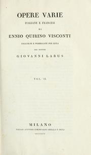 Cover of: Opere varie: italiane e francesi