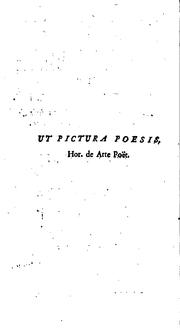 Cover of: Reflexions critiques sur la poesie et sur la peinture.