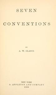 Cover of: Seven conventions