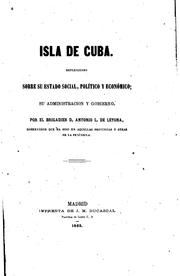 Isla de Cuba by Antonio Lopez de Letona