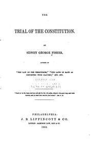Cover of: trial of the Constitution.