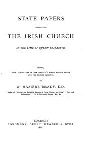 Cover of: State papers concerning the Irish church in the time of Queen Elizabeth.