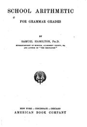 Cover of: School arithmetic for grammar grades
